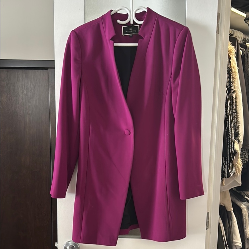 Melanie Lyne elegant Magenta Women's Blazer